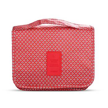 Red Multi Functional Toiletry Bag Cosmetic Organizer Bag 1 Pcs Set 1