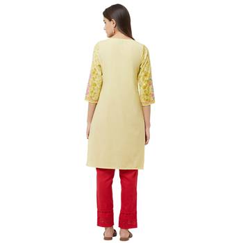 Blue printed polyester kurtas-and-kurtis 4