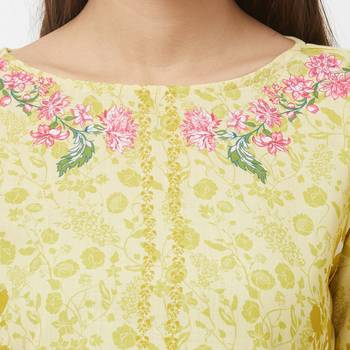 Blue printed polyester kurtas-and-kurtis 5