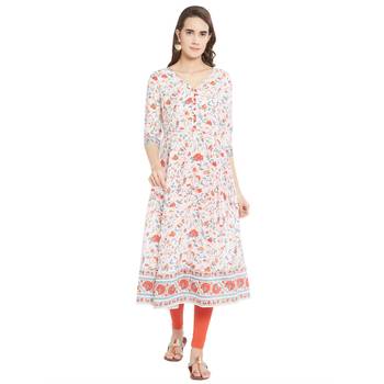 Multicolor printed viscose kurtas-and-kurtis 1
