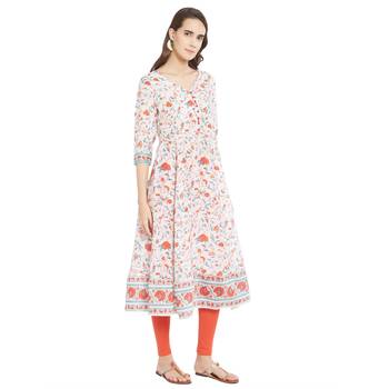 Multicolor printed viscose kurtas-and-kurtis 2