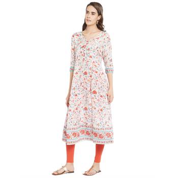 Multicolor printed viscose kurtas-and-kurtis 3