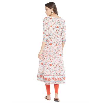 Multicolor printed viscose kurtas-and-kurtis 4