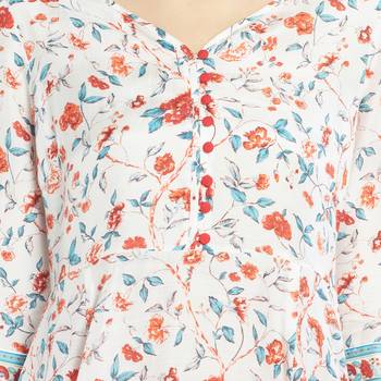 Multicolor printed viscose kurtas-and-kurtis 5