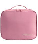 Shree Shyam Product Peach Travel Makeup Bags Cosmetic Case Organizer Portable Storage Bag 1 Pcs Set