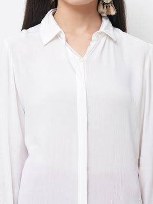 White printed viscose kurtas-and-kurtis 5