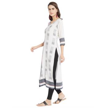 Multicolor printed viscose kurtas-and-kurtis 3