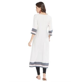 Multicolor printed viscose kurtas-and-kurtis 4