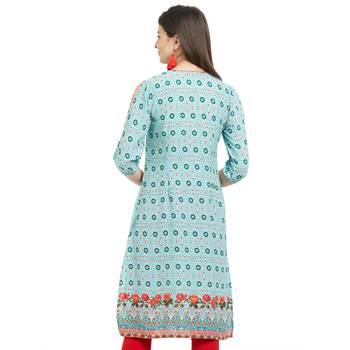 Multicolor printed polyester kurtas-and-kurtis 3