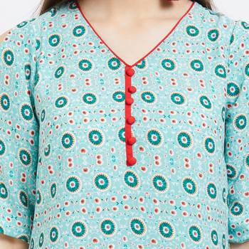 Multicolor printed polyester kurtas-and-kurtis 4