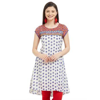 Multicolor printed polyester kurtas-and-kurtis 1