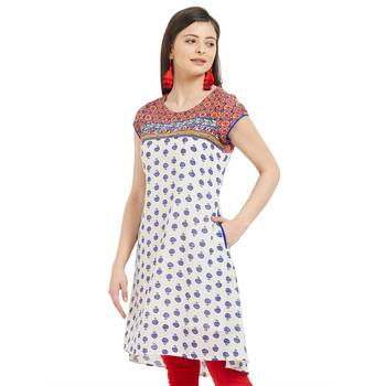 Multicolor printed polyester kurtas-and-kurtis 2