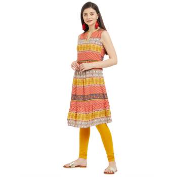Multicolor printed polyester kurtas-and-kurtis 2