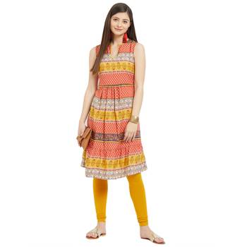 Multicolor printed polyester kurtas-and-kurtis 5