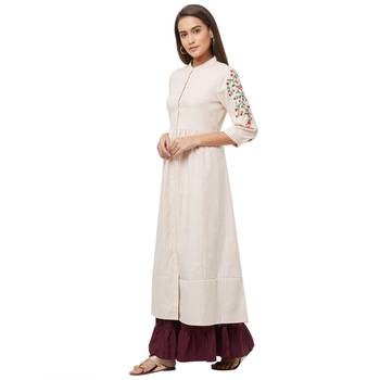 Red printed cotton kurtas-and-kurtis 3