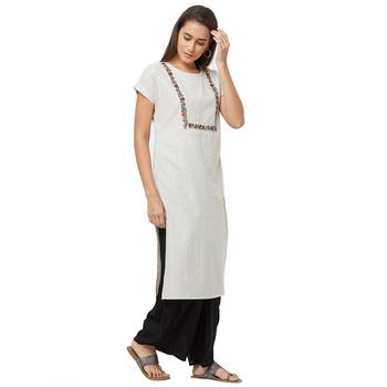 Grey printed cotton kurtas-and-kurtis 2