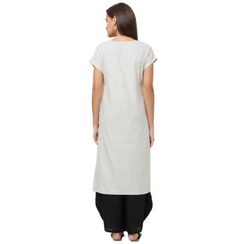 Grey printed cotton kurtas-and-kurtis 4