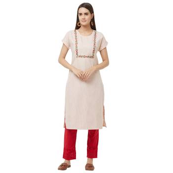 Red printed cotton kurtas-and-kurtis 1