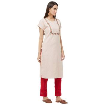Red printed cotton kurtas-and-kurtis 2