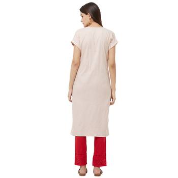 Red printed cotton kurtas-and-kurtis 4