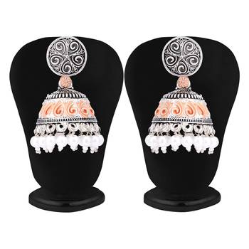Silver pearl earrings 4