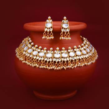 Gold pearl necklace-sets 1