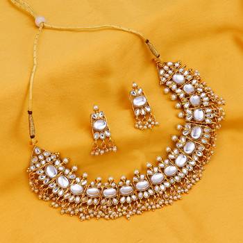 Gold pearl necklace-sets 2