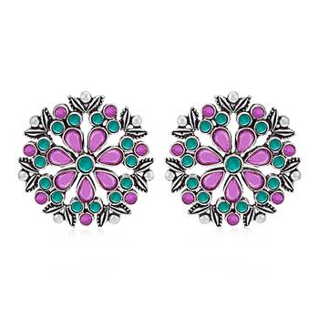 Purple earrings 1