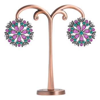 Purple earrings 2