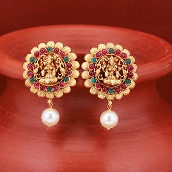 Multicolor pearl earrings 1