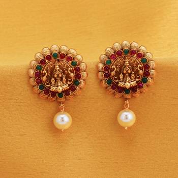 Multicolor pearl earrings 2