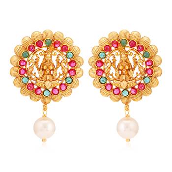 Multicolor pearl earrings 3