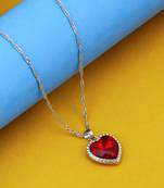 Red diamond pendants