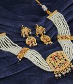 Multicolor pearl necklace-sets