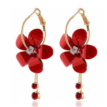 Red diamond combo-earrings 5