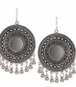 Silver Chandbali Dangler Earring For Women