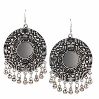 Silver Chandbali Dangler Earring For Women 2