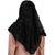 Pom Pom Black Color Viscose Cotton Arabian Scarf Hijab For Women