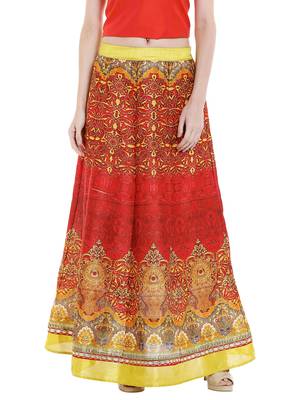 Printed Long Festive Skirt 1