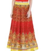 Printed Long Festive Skirt