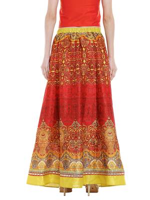 Printed Long Festive Skirt 2