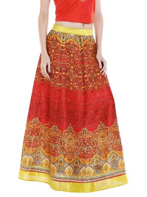 Printed Long Festive Skirt 3