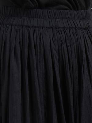 Black Crushed Skirt With Printed Lace At The Bottom 5