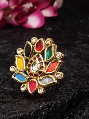Navrattan Flower Ring 1