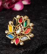 Navrattan Flower Ring
