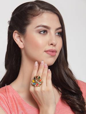 Navrattan Flower Ring 2