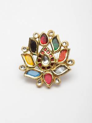 Navrattan Flower Ring 3