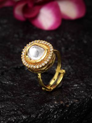 Kundan Oval Ring 2