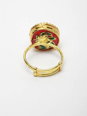 Kundan Oval Ring 3
