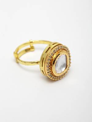 Kundan Oval Ring 4